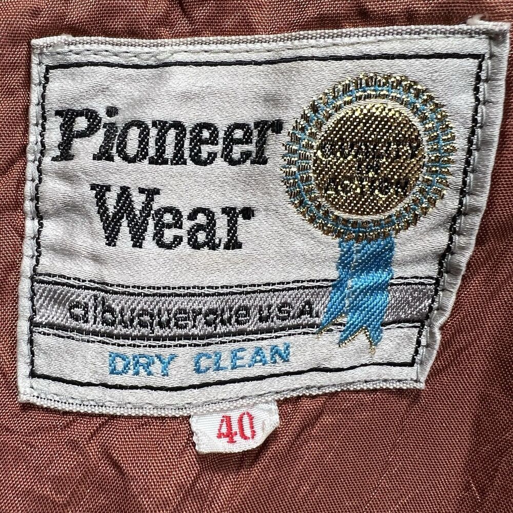 VTG‎ Pioneer Wear Corduroy Jacket Men's 40 Western Ranch Cowboy Heritage USA - Picture 3 of 11